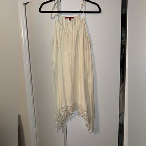 Saks Fifth Avenue Crème Sleeveless Tent Dress